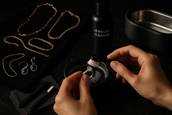 Cleaning your jewellery like rings, chains, pendants, bracelets without damaging.