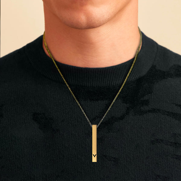 VERTICAL BAR PENDANT - GOLD -  - Vibe - VIBE.PK - {{variant_option_1}} - {{variant_option_2}} - {{variant_option_3}} - {{variant_title}}