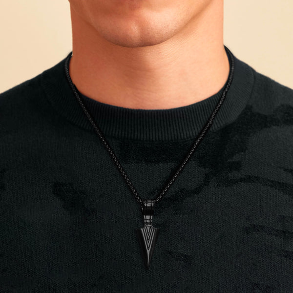 ARROW PENDANT - BLACK -  - Vibe - VIBE.PK - {{variant_option_1}} - {{variant_option_2}} - {{variant_option_3}} - {{variant_title}}