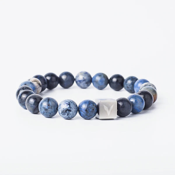 BLUE DUMORTIERITE STONE BRACELET -  - Vibe - VIBE.PK - Medium -  -  - Medium