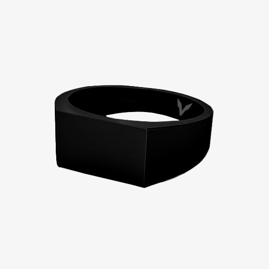 SOLID SIGNET RING - BLACK -  - Vibe - VIBE.PK - 16/US6 -  -  - 16/US6