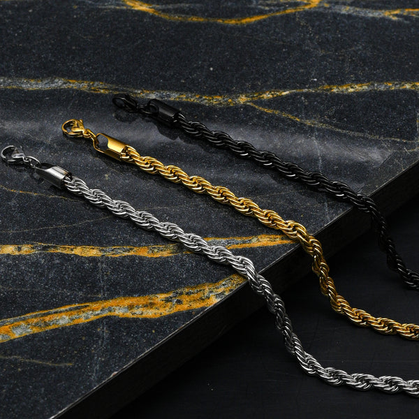 ROPE BRACELET- BLACK - 5MM -  - Vibe - VIBE.PK - {{variant_option_1}} - {{variant_option_2}} - {{variant_option_3}} - {{variant_title}}