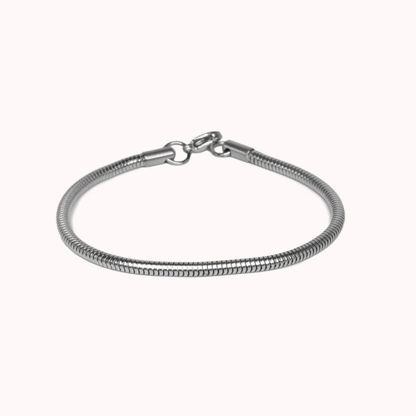 SNAKE BRACELET - SILVER - 3MM -  - Vibe - VIBE.PK - Silver - 7 Inches -  - Silver / 7 Inches