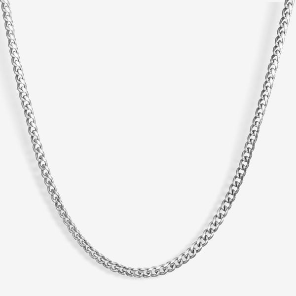 CUBAN CHAIN - SILVER - 4MM -  - Vibe - VIBE.PK - 22 Inches -  -  - 22 Inches