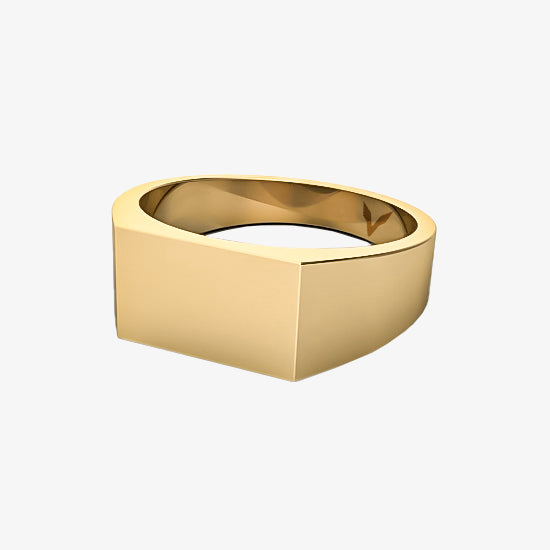 SOLID SIGNET RING - GOLD -  - Vibe - VIBE.PK - {{variant_option_1}} - {{variant_option_2}} - {{variant_option_3}} - {{variant_title}}