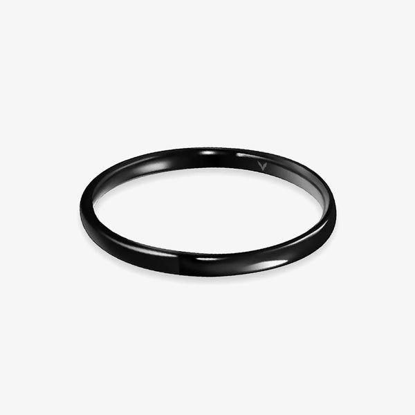 MINIMAL RING - BLACK -  - Vibe - VIBE.PK - 16 / US 6 -  -  - 16 / US 6