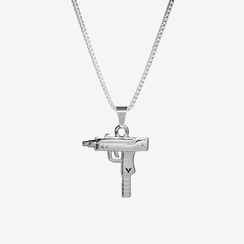 UZI PENDANT - SILVER -  - Vibe - VIBE.PK - Silver - 18" -  - Silver / 18"