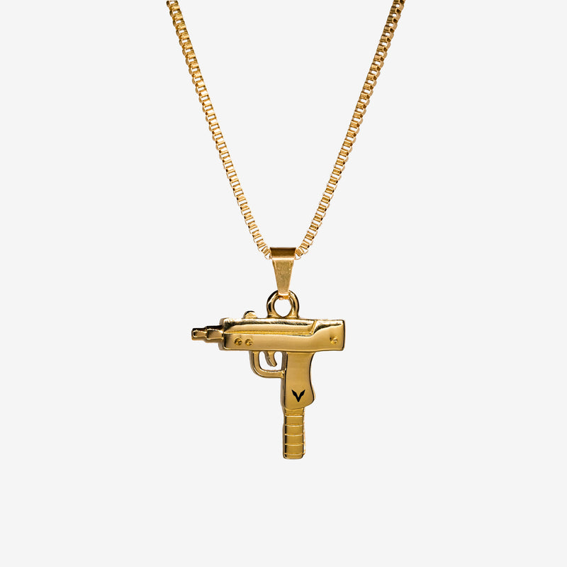 UZI PENDANT - GOLD -  - Vibe - VIBE.PK - Gold - 18" -  - Gold / 18"