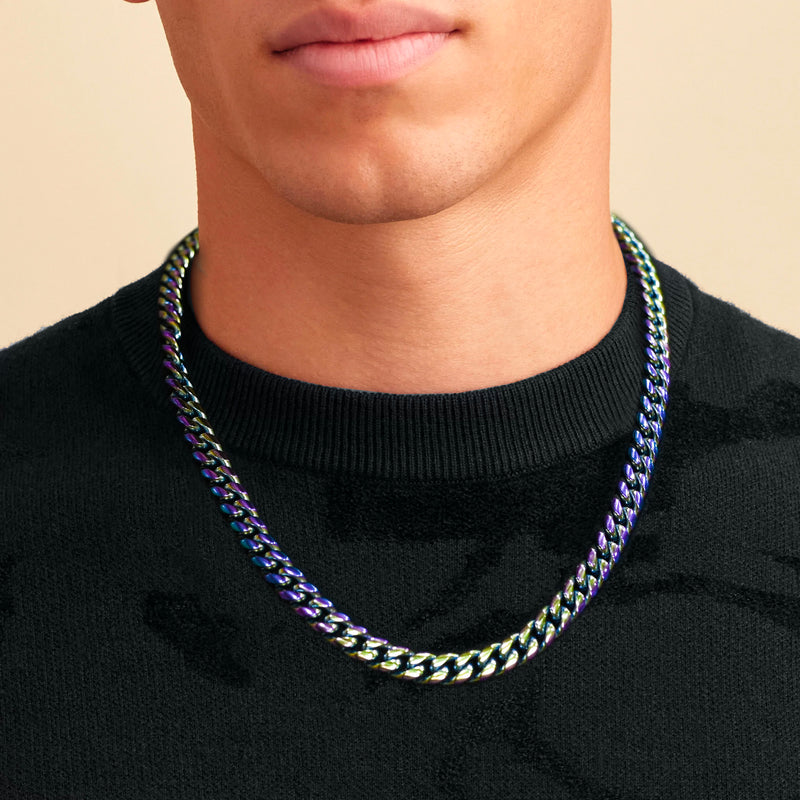 CUBAN CHAIN - RAINBOW - 10MM -  - Vibe - VIBE.PK - {{variant_option_1}} - {{variant_option_2}} - {{variant_option_3}} - {{variant_title}}