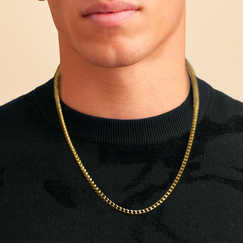 FRANCO CHAIN - GOLD - 3MM -  - Vibe - VIBE.PK - {{variant_option_1}} - {{variant_option_2}} - {{variant_option_3}} - {{variant_title}}