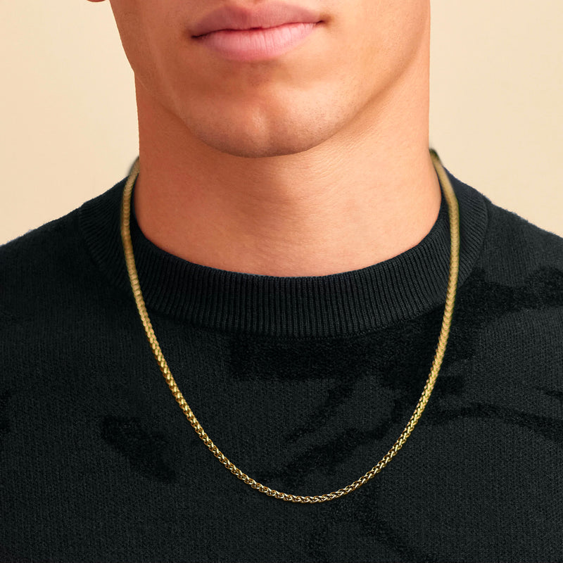 WHEAT LINK - GOLD - 3MM -  - Vibe - VIBE.PK - {{variant_option_1}} - {{variant_option_2}} - {{variant_option_3}} - {{variant_title}}