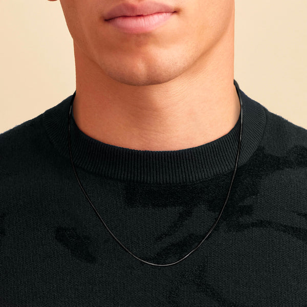 SNAKE CHAIN - BLACK - 1.5MM -  - Vibe - VIBE.PK - {{variant_option_1}} - {{variant_option_2}} - {{variant_option_3}} - {{variant_title}}