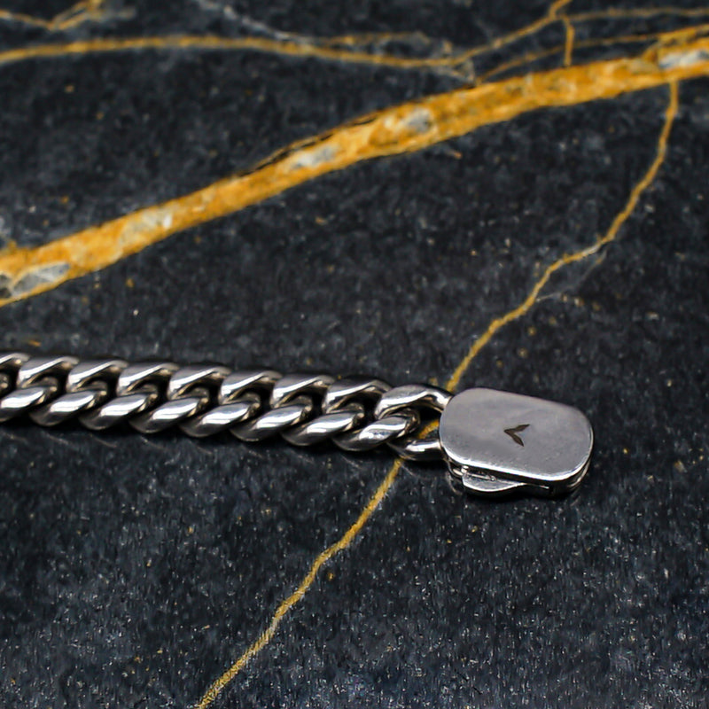 MIAMI CUBAN BRACELET - SILVER - 8MM -  - Vibe - VIBE.PK - {{variant_option_1}} - {{variant_option_2}} - {{variant_option_3}} - {{variant_title}}