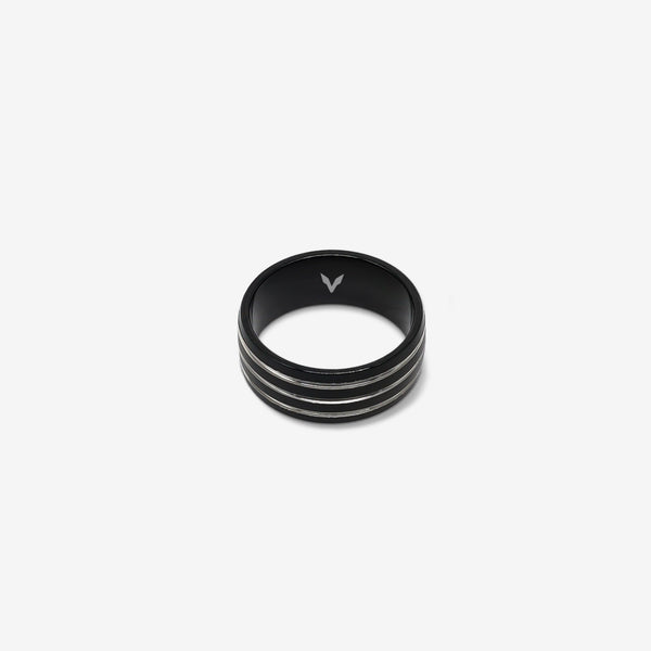 TRIPLE STRIPED RING - BLACK -  - Vibe - VIBE.PK - {{variant_option_1}} - {{variant_option_2}} - {{variant_option_3}} - {{variant_title}}