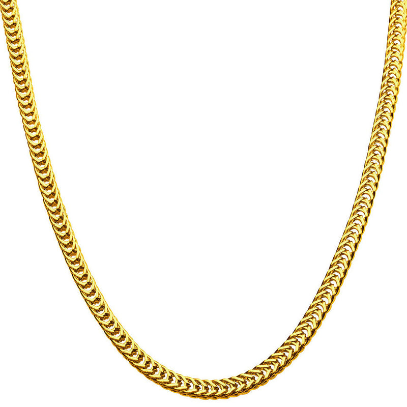 FOXTAIL CHAIN - GOLD - 4MM -  - Vibe - VIBE.PK - {{variant_option_1}} - {{variant_option_2}} - {{variant_option_3}} - {{variant_title}}
