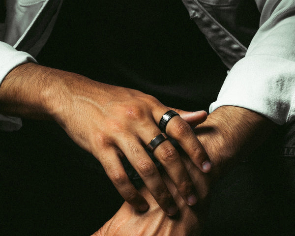 GREEK KEY RING - BLACK -  - Vibe - VIBE.PK - {{variant_option_1}} - {{variant_option_2}} - {{variant_option_3}} - {{variant_title}}