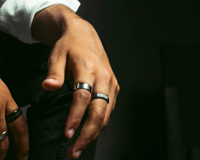 GREEK KEY RING - SILVER -  - Vibe - VIBE.PK - {{variant_option_1}} - {{variant_option_2}} - {{variant_option_3}} - {{variant_title}}